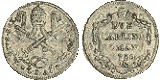2 CARLINI o 'PAPETTO' (mistura, 1780)
