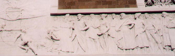 Particolare del fregio