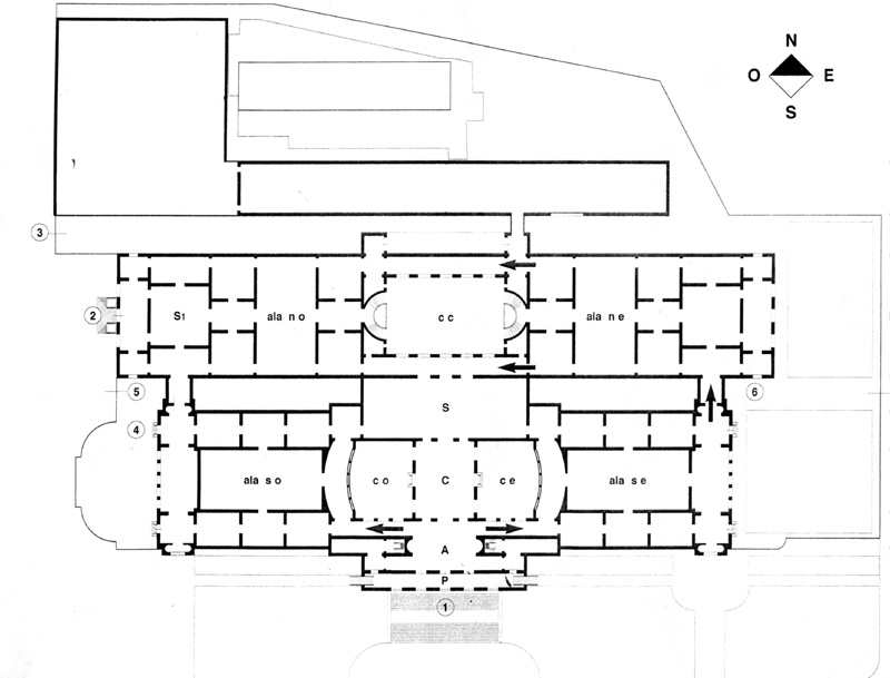 Pianta della Galleria