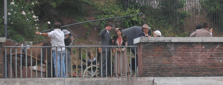 Fiction on the terraces of Via dei Fori Imperiali
