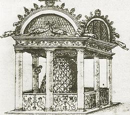 drawing of the fountain (Francisco de Hollanda, mid 1500s)