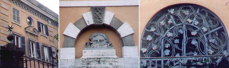 Particolari degli edifici di Via di Villa Pepoli