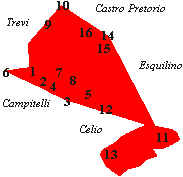 pianta di riferimento di Monti