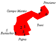 pianta di riferimento di Colonna