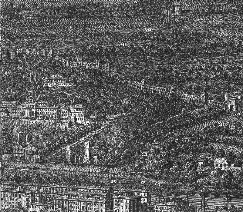 Mura di Roma tra Porta S. Sebastiano e Porta S. Paolo