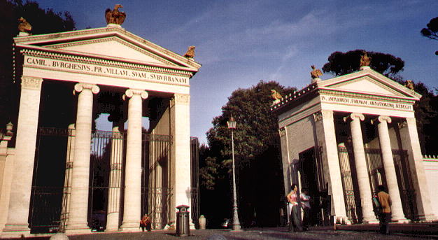 Il nuovo ingresso a Villa Borghese