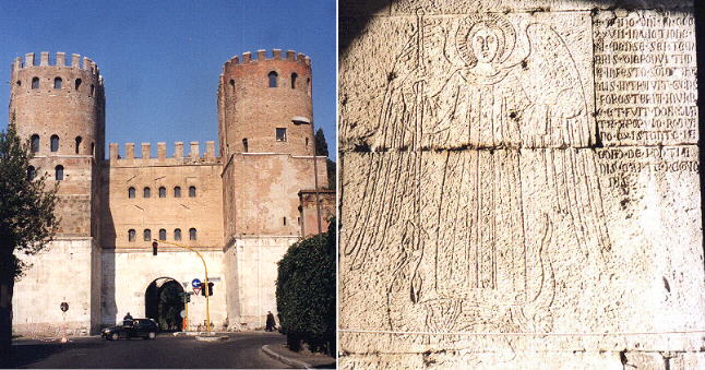 Porta San Sebastiano - Sconfitta di Re Roberto